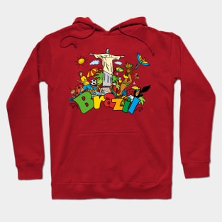 Brazil doodle design Hoodie